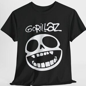 Gorillaz Skull Graphic T-Shirt Vintage Band Music Tee 103
